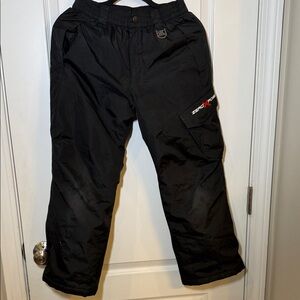 ZeroXposur Black Insulated Snow Pants, Youth Medium